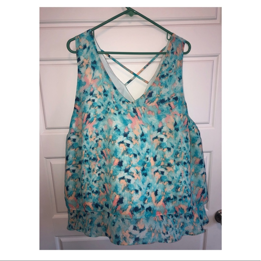 flowy sleeveless blouse